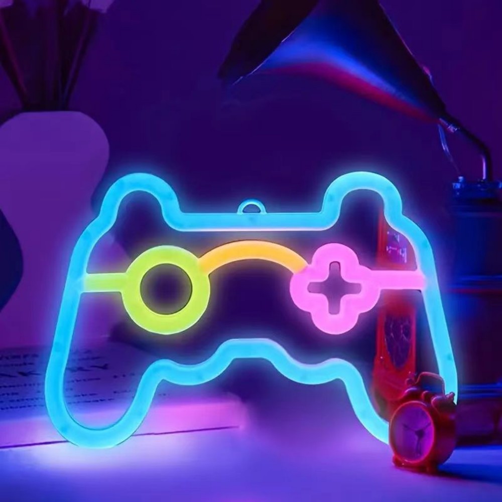 Baby Nursery Wall Lights - ไฟนีออน LED รูปจอยเกมส์ 1 ชิ้น ใช้พลังงานจาก