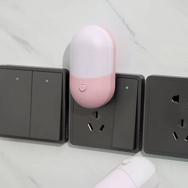 Baby Nursery Wall Lights - โคมไฟกลางคืนขนาดเล็กแบบเสียบปลั๊ก สำหรับตกแต่งห้องนอน ห้องเด็กอ่อน โคมไฟตกแต่งภายในสำหรับห้องนั่งเล่น ห้องรับประทานอาหาร ชุดไฟติดผนังแสงอบอุ่น