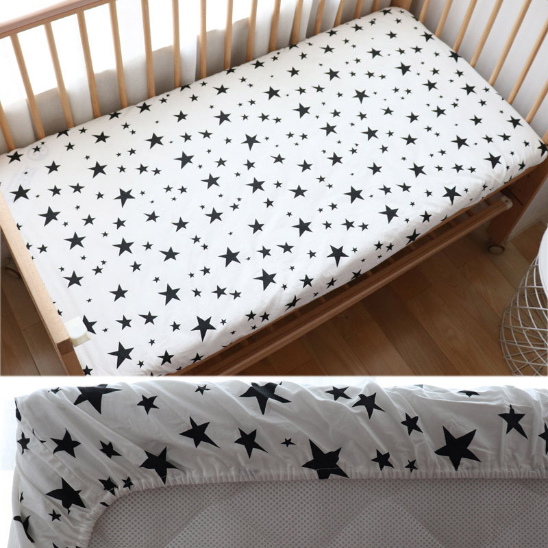Baby Nursery Boy - เด็กแผ่นติดตั้งสำหรับทารกแรกเกิดผ้าฝ้ายนุ่มเตียงแผ่นสำหรับที่นอนเด็กป้องกัน 130x70 ซม. ช่วยให้ custom ทำ