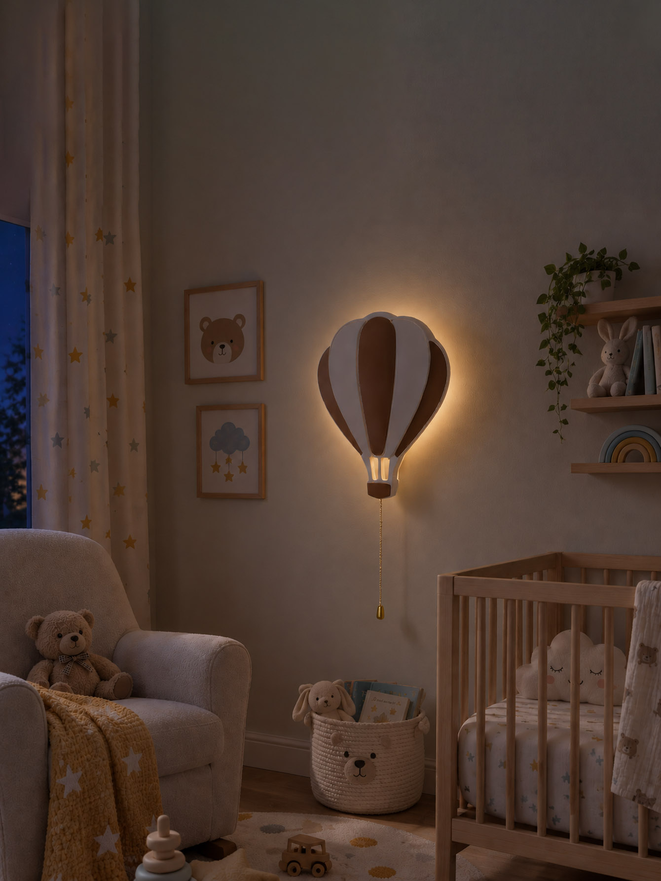 โคมไฟติดผนังรูปเมฆลอย |   โคมไ - Baby Nursery Wall Lights บทวิจารณ์และราคา