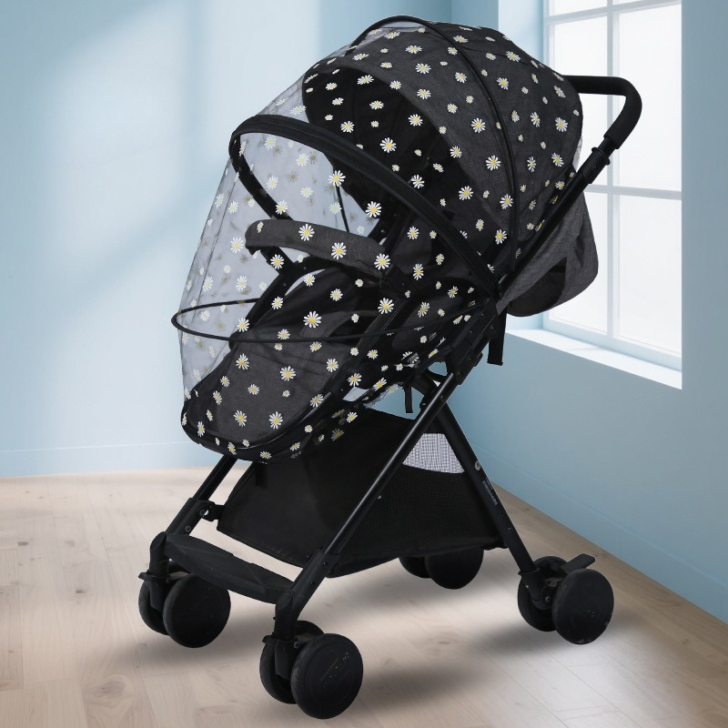 รถเข็นเด็ก ผ้าคลุมกันยุงลายดอก - Baby Nursery Trolley บทวิจารณ์และราคา