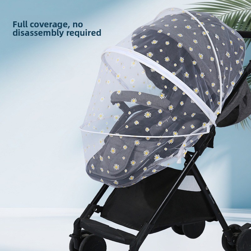 รถเข็นเด็ก ผ้าคลุมกันยุงลายดอก - Baby Nursery Trolley บทวิจารณ์และราคา
