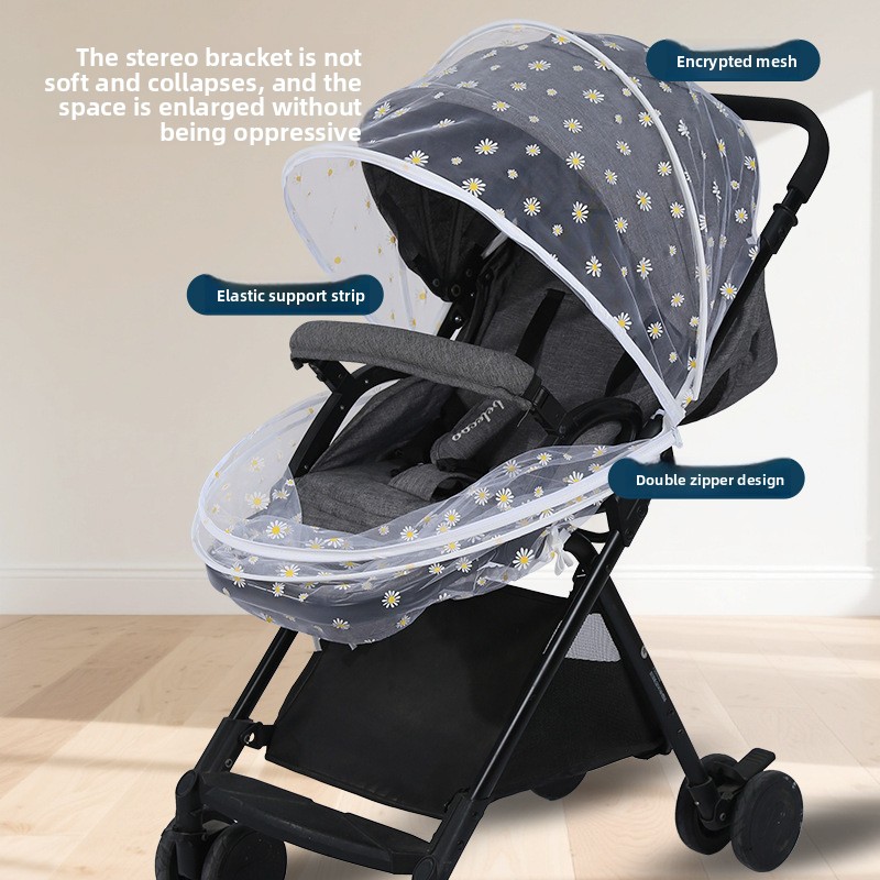 รถเข็นเด็ก ผ้าคลุมกันยุงลายดอก - Baby Nursery Trolley บทวิจารณ์และราคา