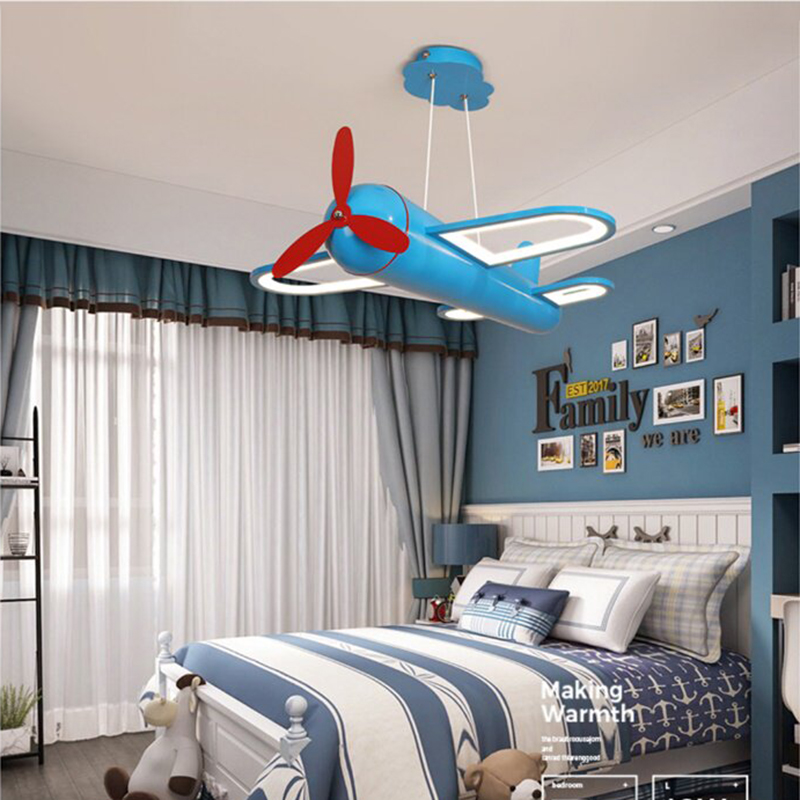 โคมไฟแขวนรูปเครื่องบินสีน้ำเงิ - Baby Nursery Boy บทวิจารณ์และราคา