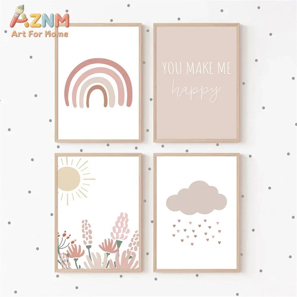 AZNM ภาพพิมพ์แคนวาสติดผนังลายโ - Baby Girl Nursery Quotes บทวิจารณ์และราคา