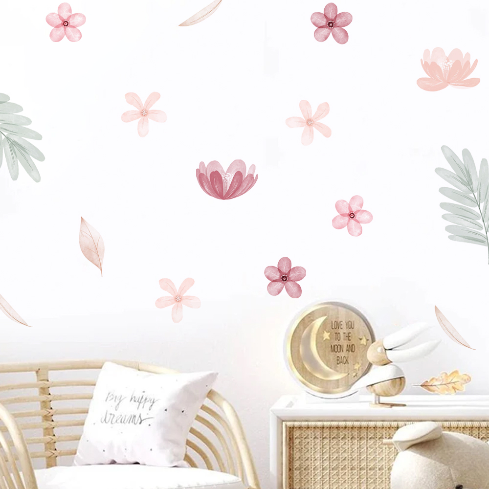 Boho ใบพฤกษศาสตร์ DIY Wall Dec - Baby Nursery Decor Girl บทวิจารณ์และราคา