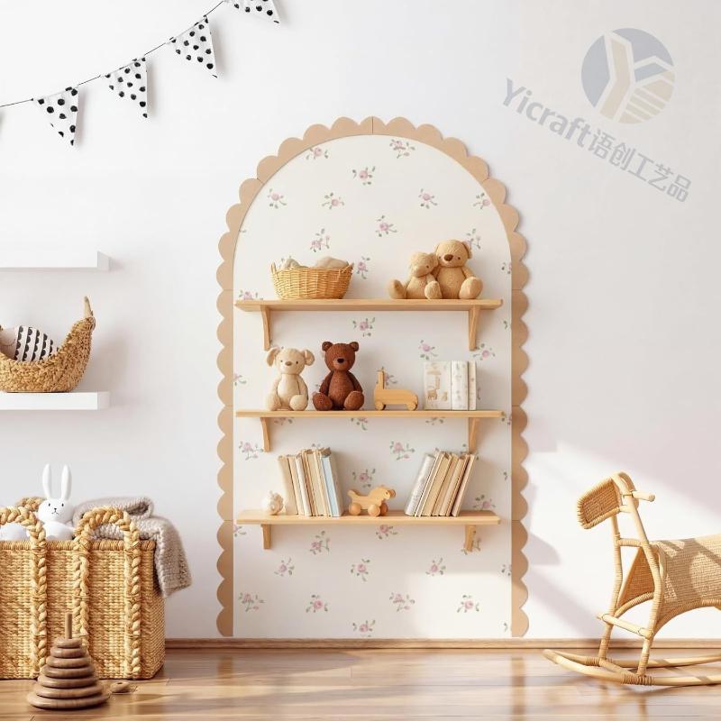 ของตกแต่งผนังไม้รูปโค้ง DIY กร - Baby Nursery Frames บทวิจารณ์และราคา
