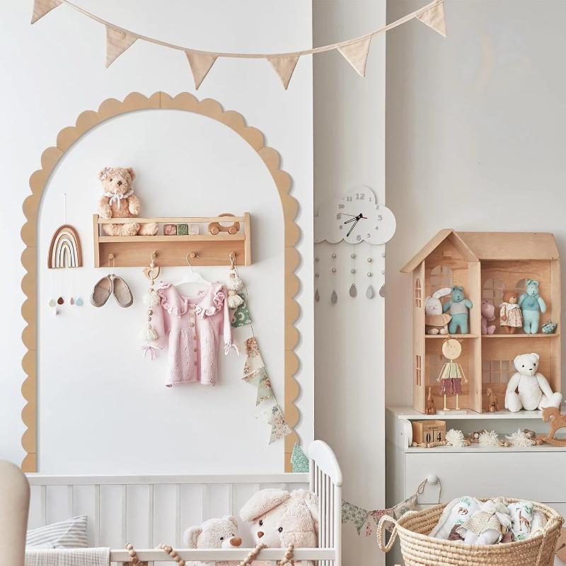 ของตกแต่งผนังไม้รูปโค้ง DIY กร - Baby Nursery Frames บทวิจารณ์และราคา